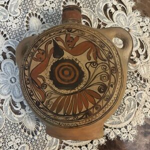 Vintage Tribal Clay Pottery Vase